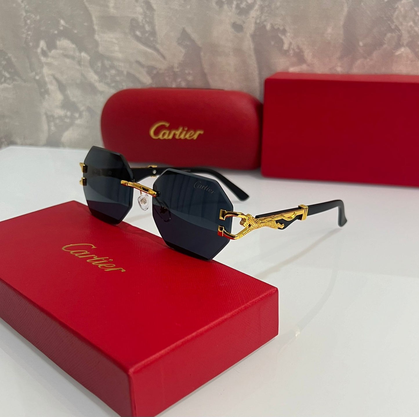 Cartie r Jaguar Black Ultimate Luxury Shade With Original Packaging