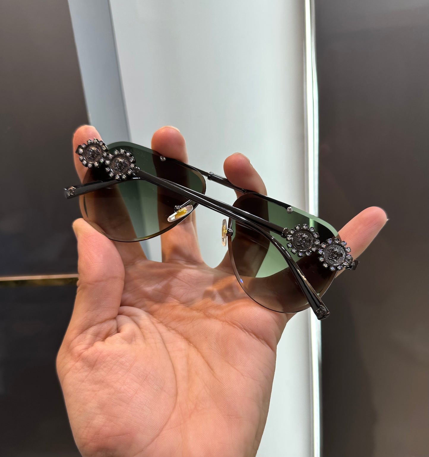 Ver sace 3096 Green Ultimate Luxury Shade With Original Packaging