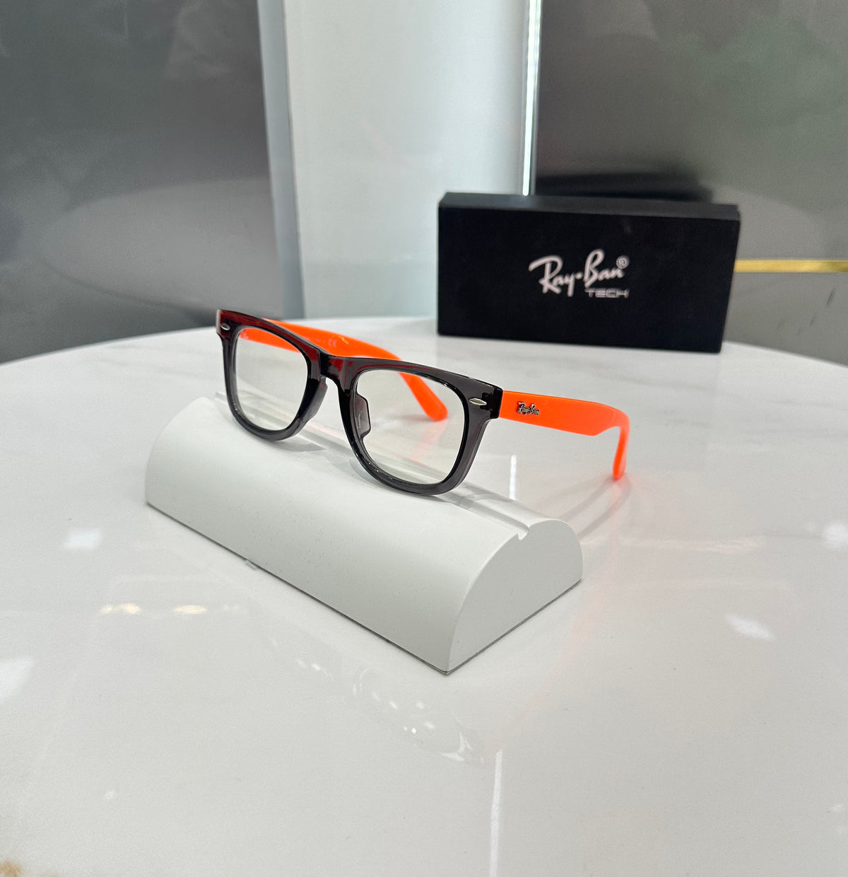 Rayba n 2140 Orange Glass Ultimate Luxury Shade With Original Packaging