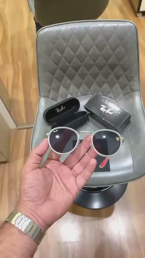 Rayba n 3675 White Black Sunglasses